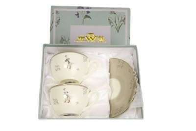 Чайная пара 270 мл Птичий двор, (набор 2шт) (фарфор new bone),Подарочная упаковка  Jewel ПС0052-03_9
