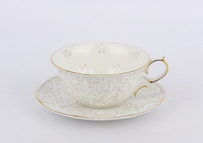 Н 1050011 Джулия БЕЖ 3 чайная пара 370мл  ИМПЕРИАЛ (зол.лента)  HATORI (Freydis) Австрия 17989_32055