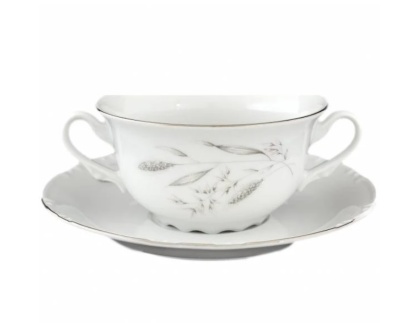 76031 Констанция чашка с блюдцем для бульена 335 мл, блюдце 170 мм ; 