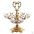 Фруктовница на ножке 35см Timon Gold, (Лаурус) хрусталь бронза  Италия 37423_9707235