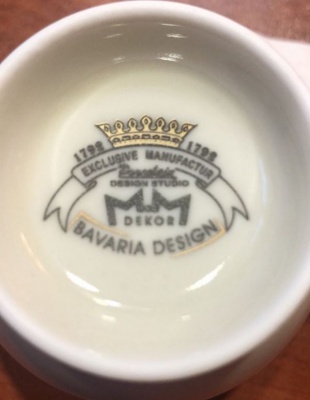 Чайная пара 210 мл (6пар) Ромео Золотой орнамент 5511  Carlsbad (Карлсбат) Чехия 42106_9707887