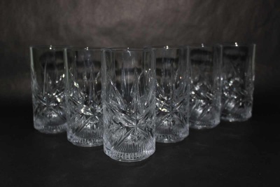 Стакан для напитков 330 мл, высокий (набор 6шт) d - 7 см, h - 14 см в упаковке  AS-dekor 344 DM_2700