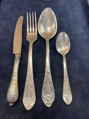 Набор столовых приборов 24 пр. МНЦЦ 15-20  мельхиор/нейзильбер СССР_6100688