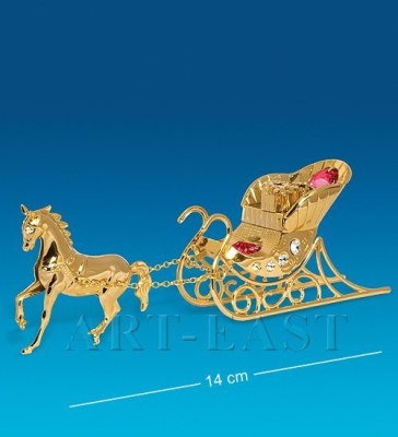 AR-1331/ 1 Фигурка ''Новогодняя упряжка'' с цв.кр. (Юнион) США 602461_7802806
