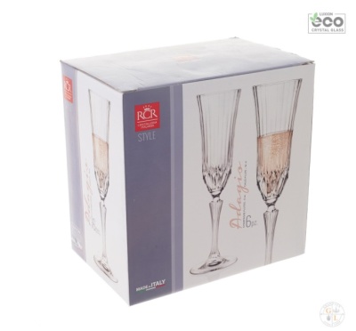 Adagio фужер для шампанского 180мл (6шт) 25948020006  RCR Италия 28271_9706944