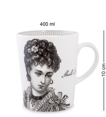 SL-10 Кружка 400мл ''Викторианская Леди'' кост.фарфор (Stechcol) 451810_7802283