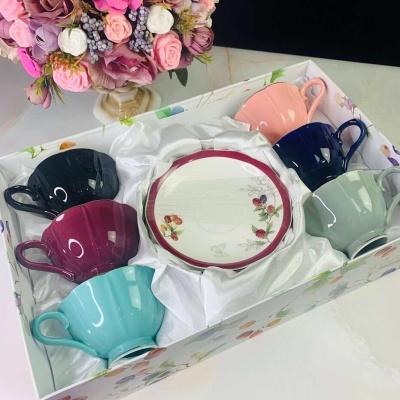 133-180 Чайный набор 12пр. 250 мл в подарочной упак. Фарфор Lenardi