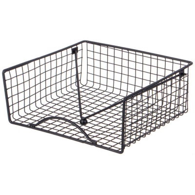 САЛФЕТНИЦА  AGNESS 19*19*8СМ ЧЕРНАЯ (КОР=12ШТ)											_8415047