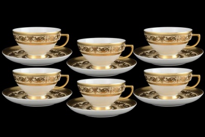 Столовый сервиз  Imperial Cream Gold 6 персон 26 предметов, Falkenporzellan Германия 15622_9708881