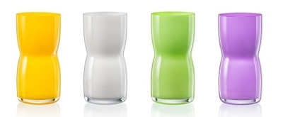 Набор ваз 4 цвета декор 