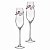 НАБОР БОКАЛОВ ДЛЯ ШАМПАНСКОГО 180 мл
