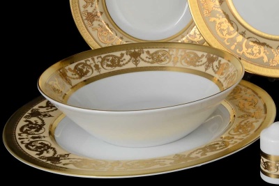 Столовый сервиз  Imperial Cream Gold 6 персон 26 предметов, Falkenporzellan Германия 15622_9708881