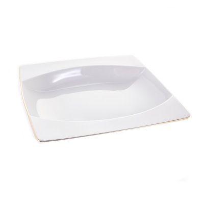 EYE Набор глубоких тарелок 23 см (суповые)  Отводка золото Тхун Чехия