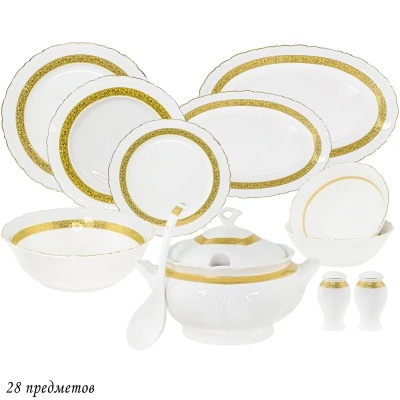 109-048 Обеденный сервиз 28пр.  ANNABELLE в под.уп.Фарфор