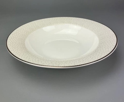 Тарелка 23см суповая  Бисер  (костяной фарфор), JEWEL ПС0057-28_9200390