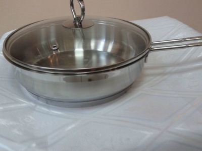 КО/8 Сковорода 24 нерж стекл крышка КО/8															_9500416