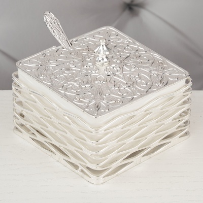 M-BC-238832  Сахарница с ложечкой, 10*10*8,5 см._6902030