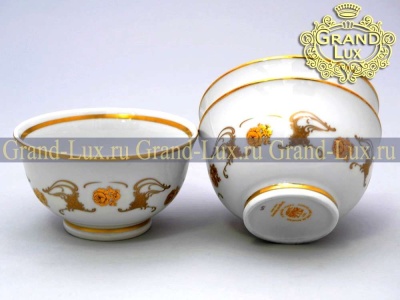 Пиала 10 см Анжелика Золотая роза Винтаж (АГ 842 дек) МЗ (MZ Stara Role) - Чехия 4261_9704673