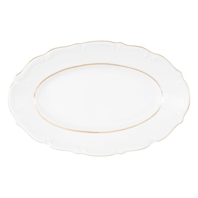 B014 Блюдо овальное плоское 22 см Мария Тереза  Классика, Repast Чехия 43610_9709152