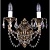 1700/2C Бра  золото черненое, 2x40 w, 31х24х21 см Bohemia Ivele Crystal Чехия_8800199