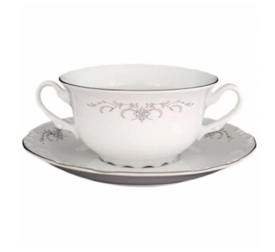 73511 Констанция чашка с блюдцем для бульона 320 мл (блюдце-17см)