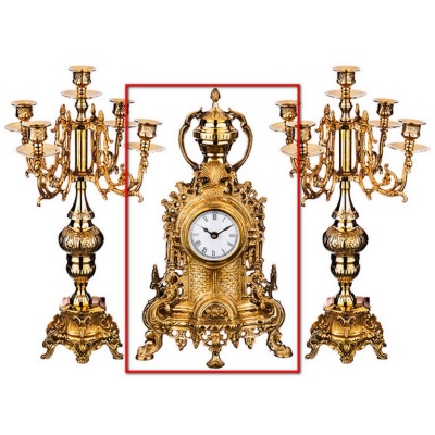 ЧАСЫ КВАРЦЕВЫЕ настольные 22*9*39СМ циферблат 8см ZAINCO TRADERS  733-100_8411129