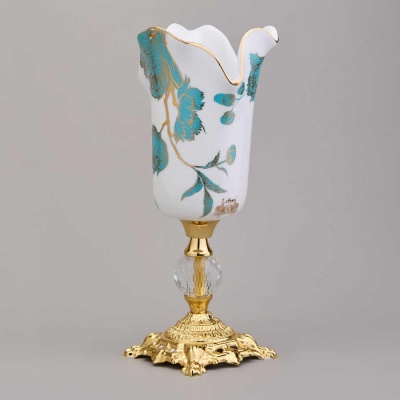 ВАЗА 11*11*25 см фарфор/металл 46-1390_8414803