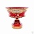Фруктовница 30см  Лепка красная E-S , 005-5365/30 Г Богемия Чехия 22101_9706562