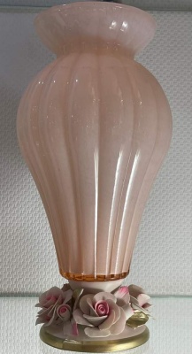 Ваза В- ,пудрово-розовая (муранское стекло) White Crystal  Италия 66870_9709307