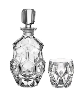 Набор для виски 7 предм. LUNAR (графин-800мл +6стаканов 320мл) AS Crystal Чехия 68931_9709471