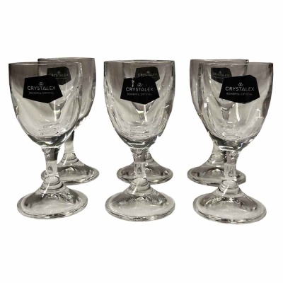 40918/30 Пралине Рюмка 30 мл (6 шт),недекорированная Богемия Чехия 74229_9709410