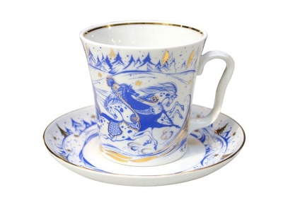 Бокал с блюдцем Ленинградский Тройка  81.10486.00.1 (ЛФЗ)_1600619