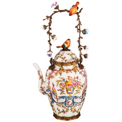 ЧАЙНИК ДЕКОРАТИВНЫЙ В=30 СМ Фарфор/бронза  Lefard 469-304_8411091