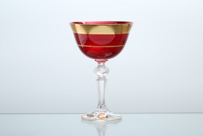 40707/280 Кристина  креманка для мороженого 280мл Красный (гранат) Star Crystal, Чехия 32432_9704751