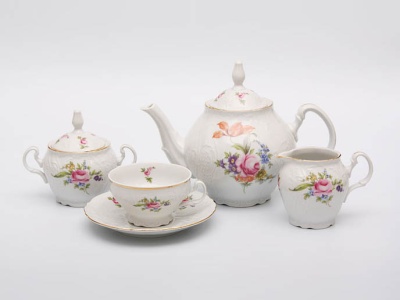 5309 Бернадотт Мейсенский цветок чайный сервиз ЛЕФ0033   Concordia Lesov - Чехия_3200290