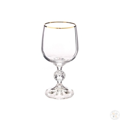 40149/Golden Rim/230 Клавдия бокал для вина 230 мл (6шт) AS Crystal Чехия 63057_9708865