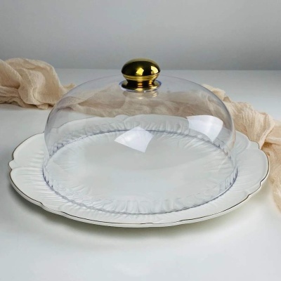 109-271 Блюдо 34,5см с крышкой ORCHIDEA в под.уп.Фарфор_5000720