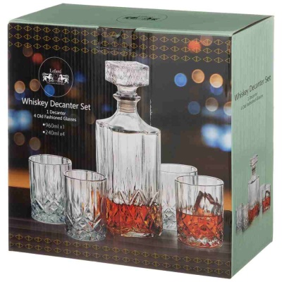 НАБОР ДЛЯ ВИСКИ 5 ПР. 1х960мл/4х240мл Glass Legend   Lefard 172-131_8414198
