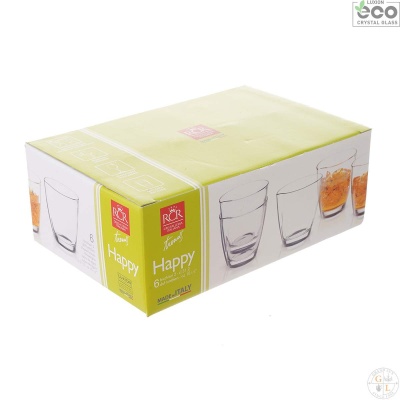 Набор стаканов 310мл Happy (6 шт), 25522020006 RCR Италия 43201_9707278