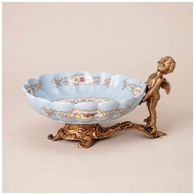 КОНФЕТНИЦА 26X18X14 см фарфор/бронза 469-363_8414807