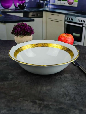 101 Салатник 26 см  Матовая полоса Мария-тереза Repast Чехия 57294_9709183