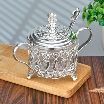 BC-91306/SL  Сахарница с ложкой 200 мл 16*9,5*12,5 см_6901985