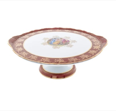 Мадонна Красная Тортница на ножке 32см  Фредерика Карлсбад (Carlsbad) Чехия 39582_9706626