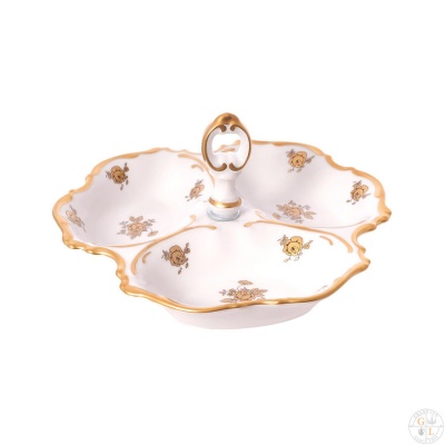 Менажница 19 см  Золотая роза Квинс Корона (Queens Crown) - Чехия 46662_9708803