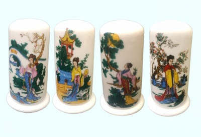 711 Футляр для зубочисток бел.(фарфор) 8*4 см_9300421