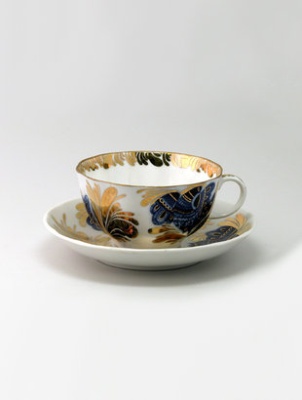 Чашка с блюдцем Тюльпан Золотой сад 81.10006.00.1  (ЛФЗ)_1600314