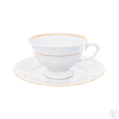 B014 чайная пара 200мл Классика классическая чашка (6 пар) Repast Чехия 49450_9707373