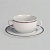 84032 чашка с блюдцем для бульона 170мл с ручками  