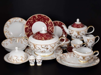 Столово-чайный сервиз 6/45 предм. Мария Луиза Carlsbad Чехия 27367_9707850