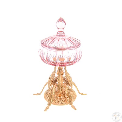 Конфетница 16см Роза Перла (Rosa Perla)CFS 09 хрусталь Италия 36232_9708776